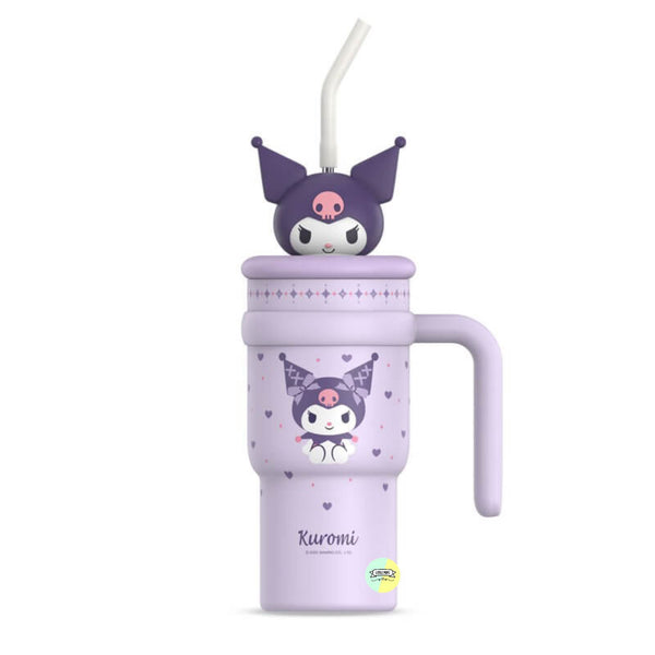 Kuromi Stainless Steel Sipper with Kuromi Head