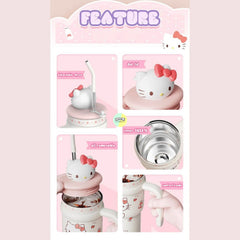 Hello Kitty Stainless Steel Sipper with Hello Kitty Head