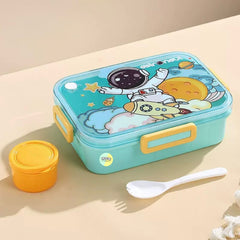 Space 3-Compartment Plastic Lunchbox