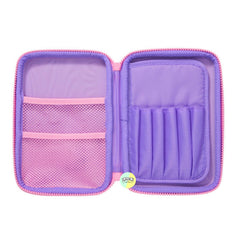 Smiggle Original Purple Cat Designed Hardtop 3D Pouch