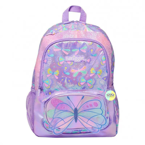 Smiggle Bagpack (17 inches) - Butterfly Themed