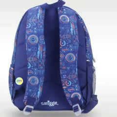 Smiggle Bagpack (17 inches) - Blue Gaming Console Themed
