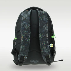 Smiggle Bagpack (17 inches) - Football Black Themed