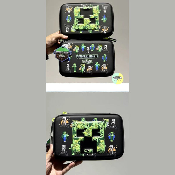 Smiggle Original Minecraft Designed Hardtop 3D Pouch