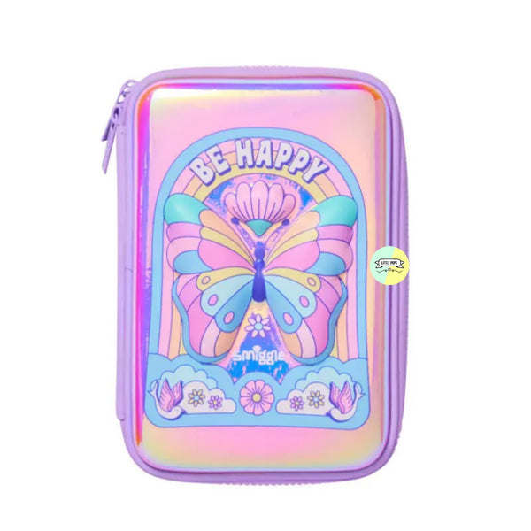 Smiggle Original Butterfly Designed Hardtop 3D Pouch