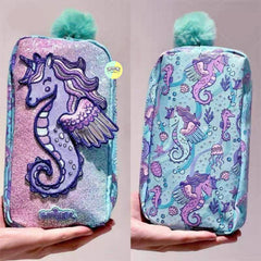 Cute Smiggle Sea Horse Designed Pencil Pouch