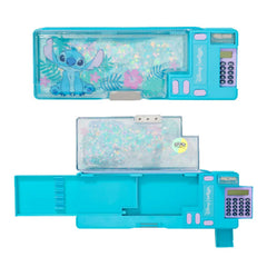 Orignal Stitch Glitter Pencil Box with Calculator – Multipurpose School Pencil Case