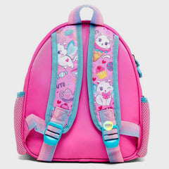 Cute Cat Themed Bagpack with hanging pockets (10 inch)