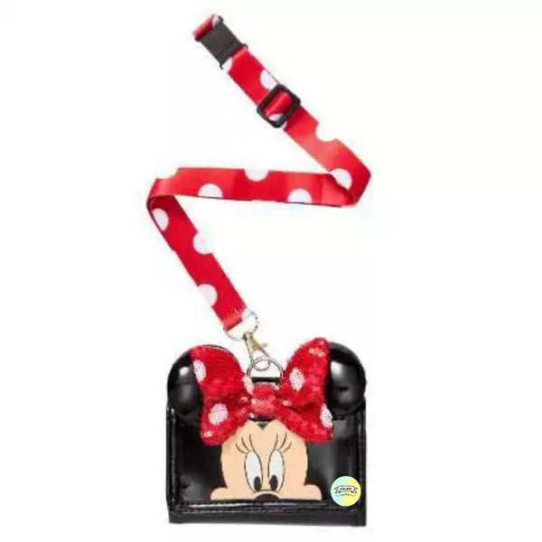 Original Cute Red Minnie Embossed Character Themed Wallet