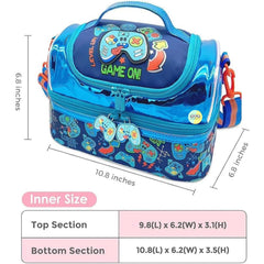 Game Double Decker Insulated Lunch Bag