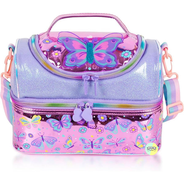 Butterfly Double Decker Insulated Lunch Bag