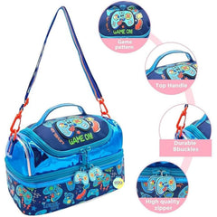 Game Double Decker Insulated Lunch Bag