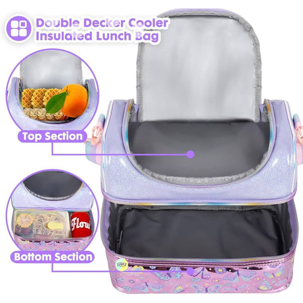 Cupcake Double Decker Insulated Lunch Bag