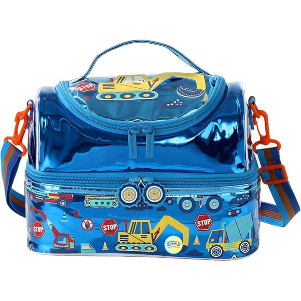 Excavator Double Decker Insulated Lunch Bag