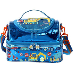Excavator Double Decker Insulated Lunch Bag