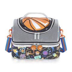 BasketBall Double Decker Insulated Lunch Bag