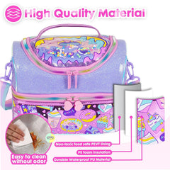 Donut Double Decker Insulated Lunch Bag