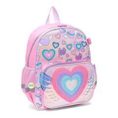 Cute Heart Themed Bagpack (14 inch)