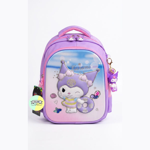 Kuromi Themed School Backpack (available in 3 sizes)