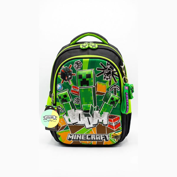 Minecraft Themed School Backpack (available in 3 sizes)