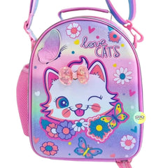 Cat Insulated Lunch Bag for Kids