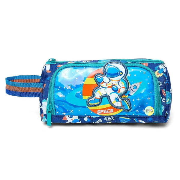 Adorable Space Themed Vest Double Zip Pencil Pouch