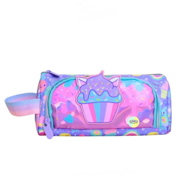 Adorable Cupcake Themed Vest Double Zip Pencil Pouch