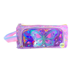 Adorable Butterfly Themed Vest Double Zip Pencil Pouch