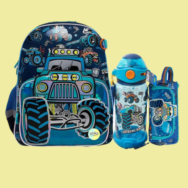 Monster Truck Themed Back to School Bundle - (14 inch)