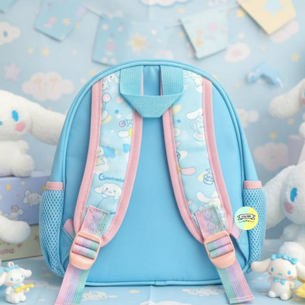 Adorable Cinnamoroll Themed Bagpack with hanging pockets (10 inch)