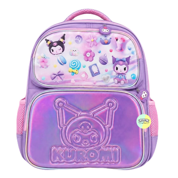 Kuromi Holographic School Backpack – 16 Inch