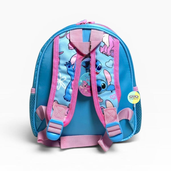 Adorable Stitch Themed Bagpack with hanging pockets (10 inch)