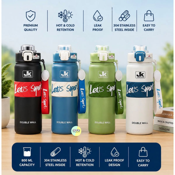 Premium Stainless Steel Water Bottle – 800ml (BPA Free)