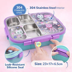 Gabby Doll House Multi Compartments Stainless Steel Lunchbox