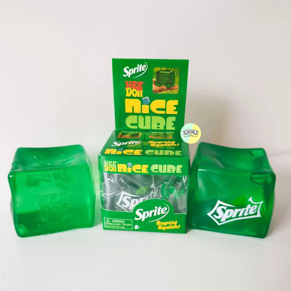 Original NeeDoh Cube Soda Squishy (Green Soda)