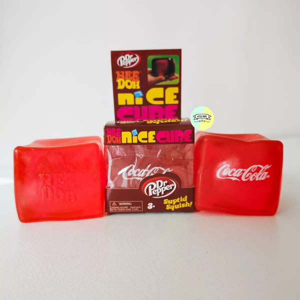 Original NeeDoh Cube Soda Squishy (Red Soda)