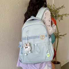 Cute Aesthetic Multi-Compartment Backpack (19 Inch)