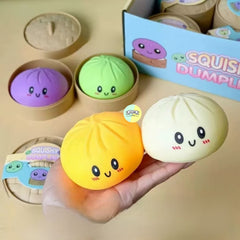 Cute Mystery Matte Colored Dumpling Squishy