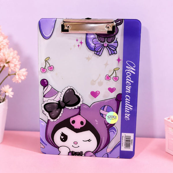 Kuromi Transparent Clipboard / Hard Board