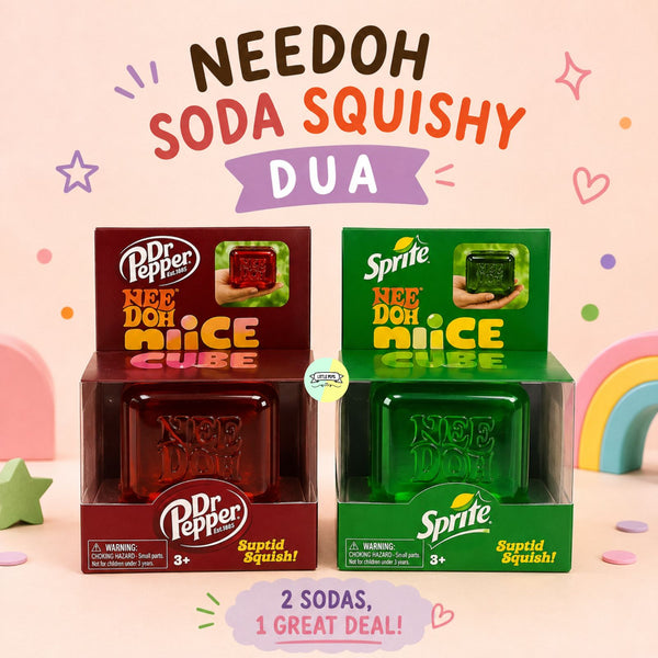 Cute Needoh Soda Squishy Duo