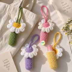 Cute Daisy Crochet Lip Balm Holder