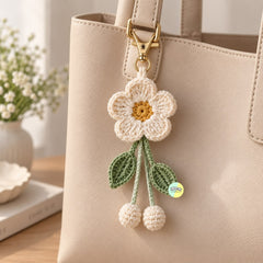 Cute Crochet Flower Key Chain