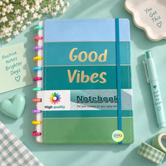 'Good Vibes' Colorful Spiral Notebook