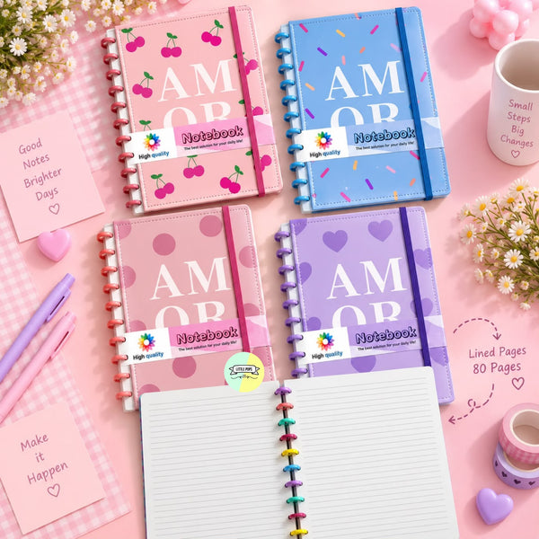 Cute Colourful Spiral Notebook
