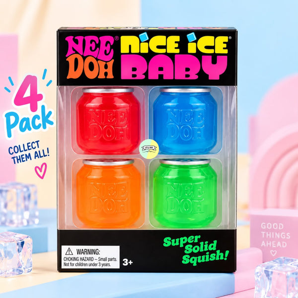 Orignal NeeDoh Mini Soda Can Squishy (Pack of 4)