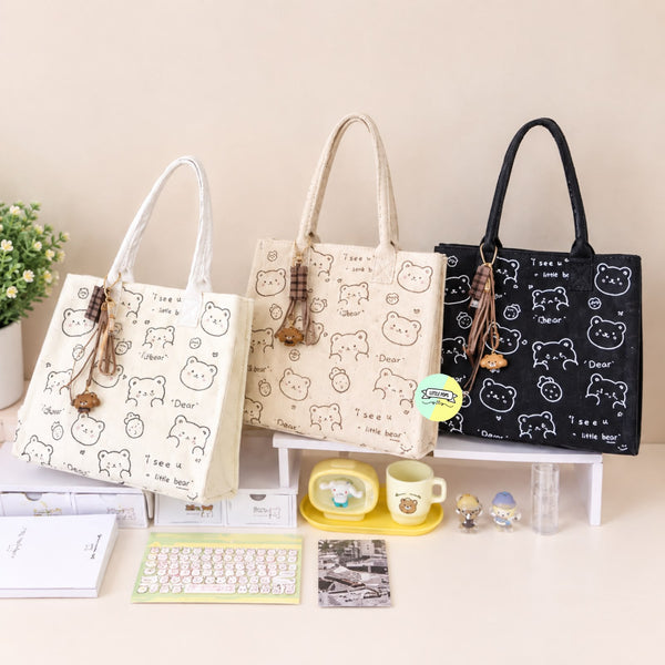 Cute Little Bear Tote Bag
