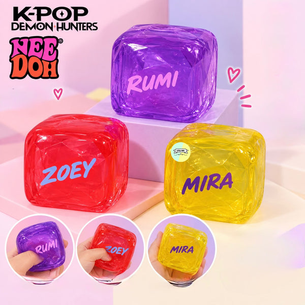 Orignal NeeDoh K-Pop Hunter Themed Ice Cube Squishy