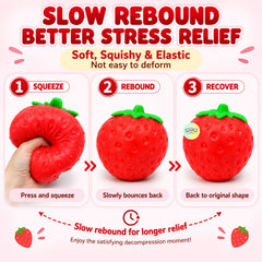 Cute Strawbery Designed Squishy
