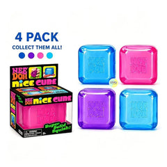 Orignal NeeDoh Colorful Mini Ice Cube Squishy (Pack of 4)
