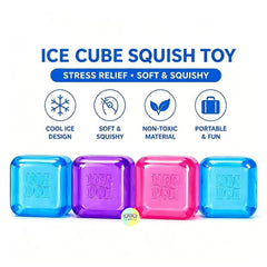 Orignal NeeDoh Colorful Mini Ice Cube Squishy (Pack of 4)